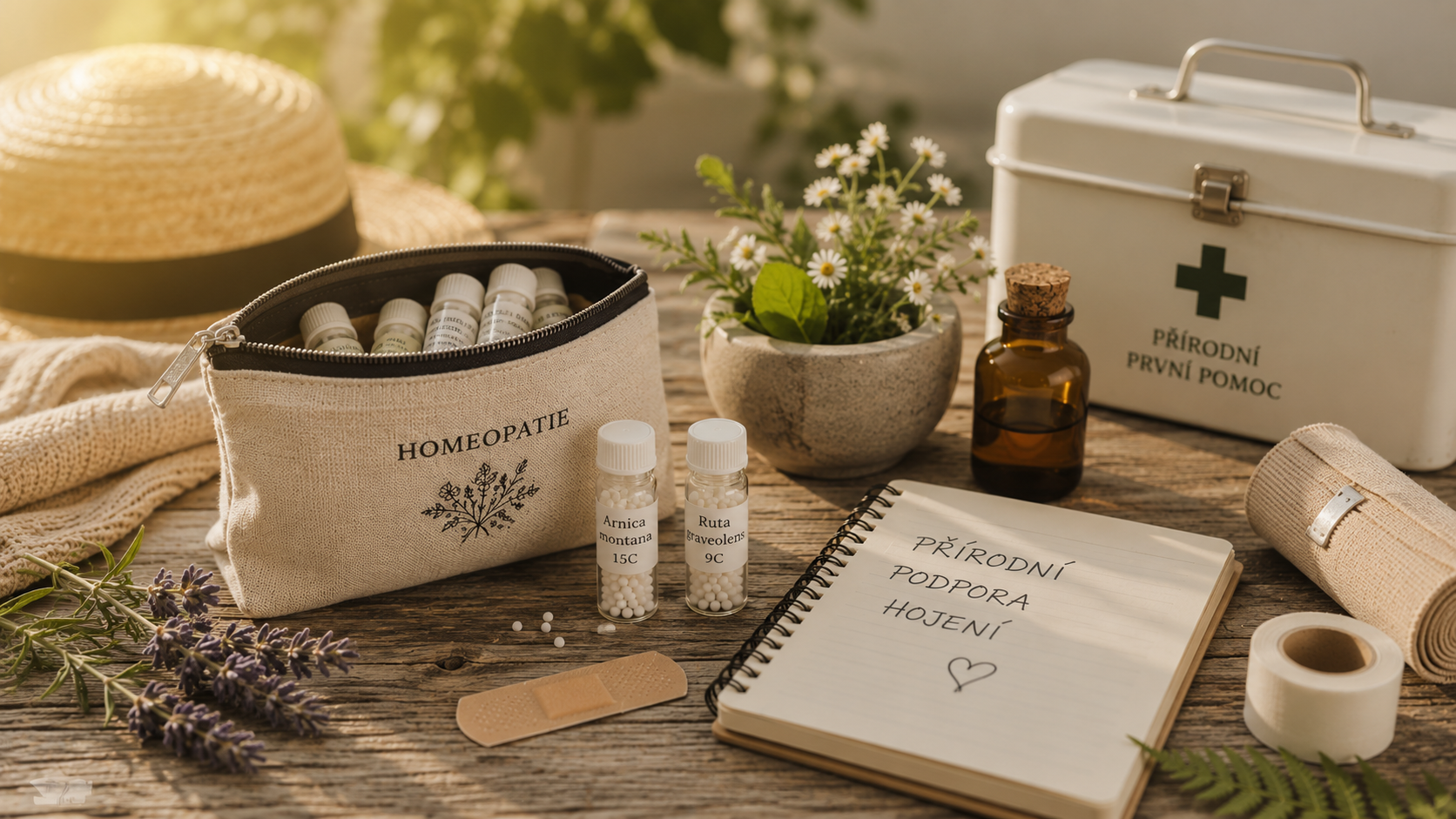 Letní úrazy a homeopatie jako jemná podpora hojení